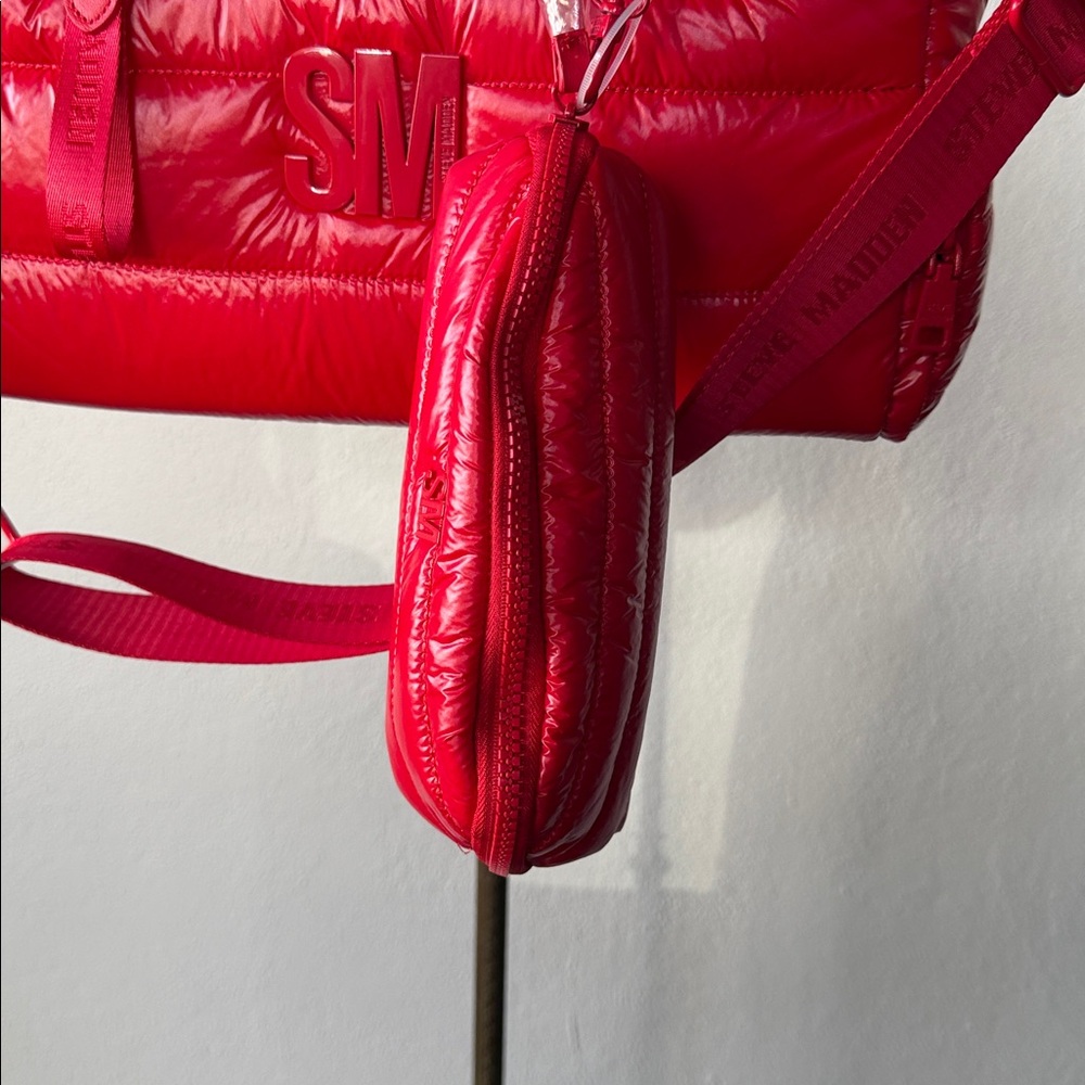 NWT Steve Madden Puffer Tote Purse Bag - Picture 4 of 7